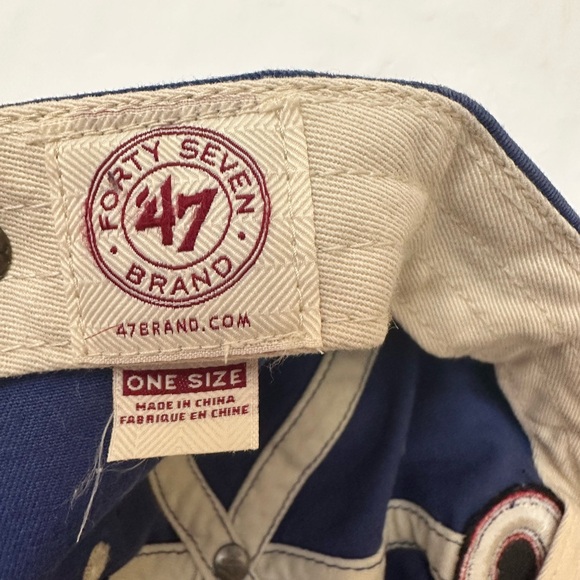 Chicago Cubs MLB Baseball Hat Cap Blue Embroidered Logo Adjustable - Picture 9 of 9